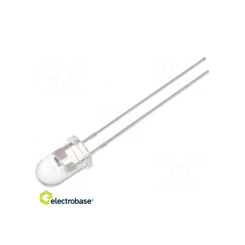 LED, 5 mm, RGB, 30°, 3.8÷5V, 20mA, Variant: flashing, tricolor