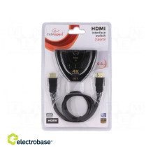 Jungiklis HDCP, HDMI 1.4, juodas Savybės: veikia su 4K, UHD
