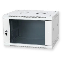 Prie sienos montuojama 19 colių serverio spintelė 6U · 600 × 600 × 370 mm · Metalinė · Nesurinkta (plokštos konstrukcijo