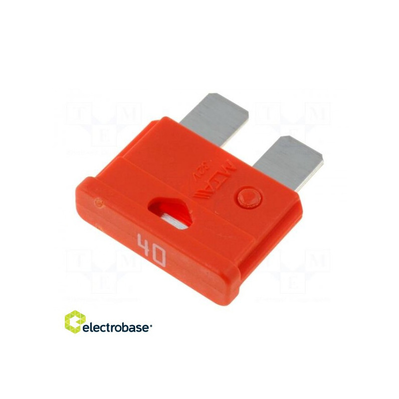Fuse: fuse, 40A, 32V, automotive, 19 mm, UNIVAL