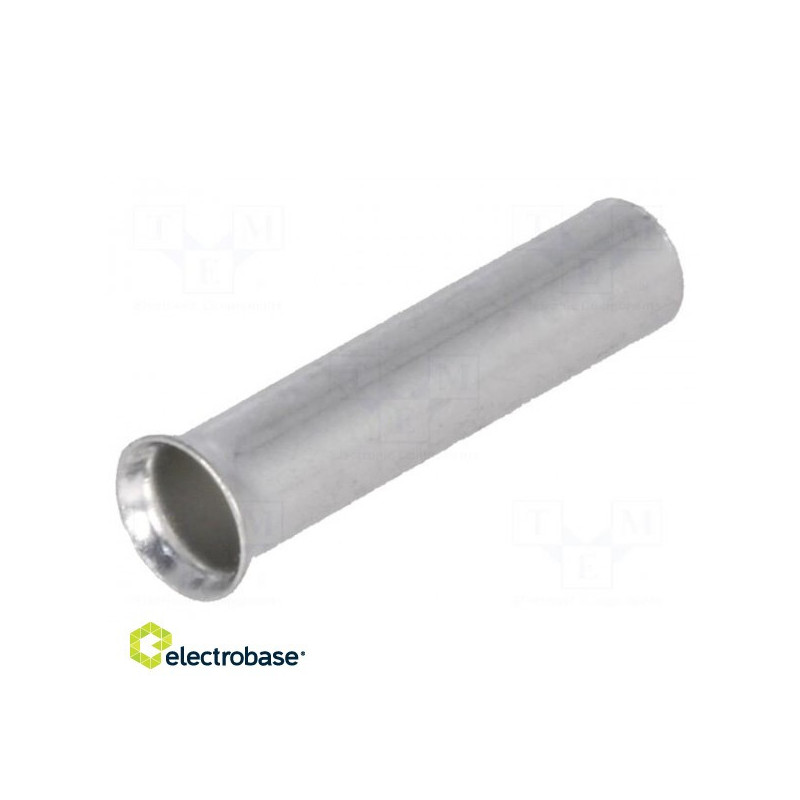 Įtvaro antgalis, neizoliuotas, varinis, 2,5 mm², 12 mm, alavuotas