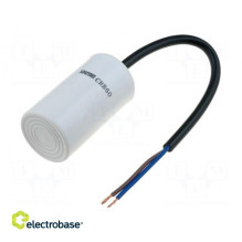 Capacitor: motor, run 20uF...