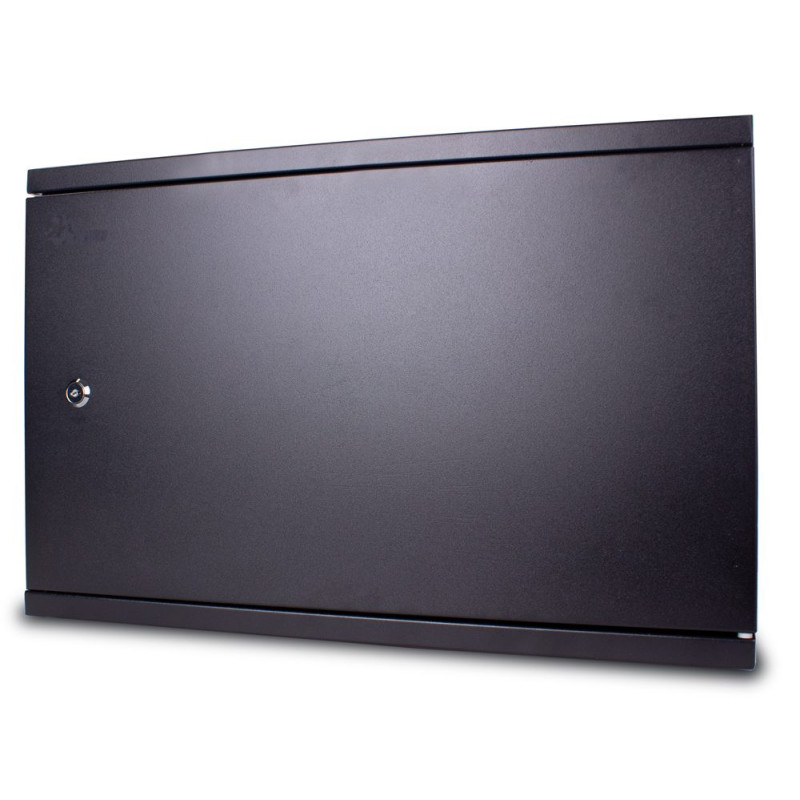 3U 19'' Sienas komutācijas skapis CCTV, ALARM, IT / 540x350x180mm / Melns / Salikts