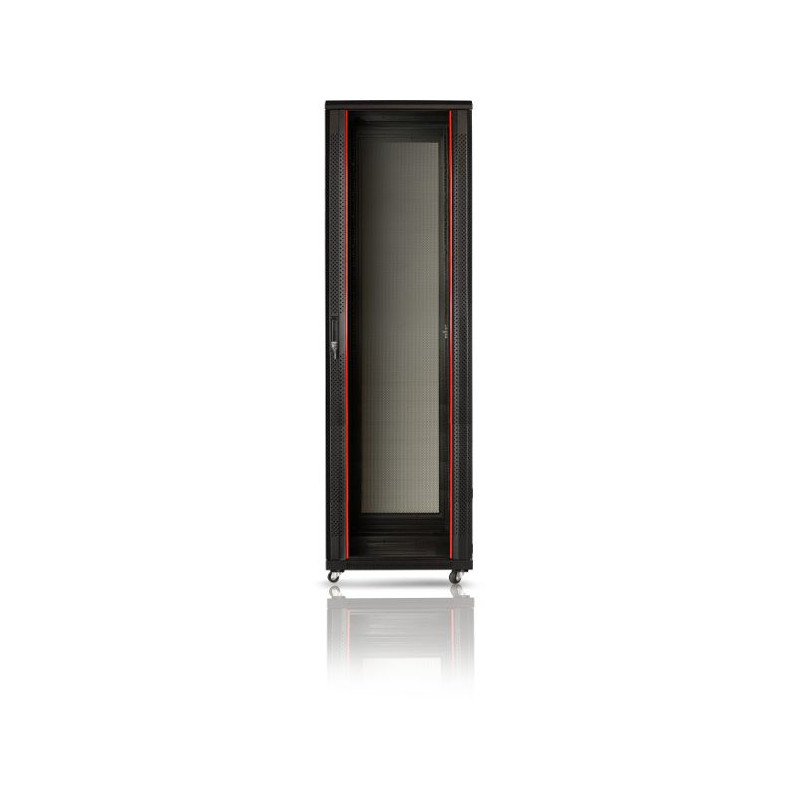 42U 19\'\' Pastatoma serverio spinta / 600 x 800 x 2000 mm / Stiklinės durys / Nesurinkta