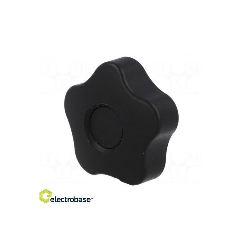 Mygtukas, Ø: 50 mm, vidinis sriegis: M10, 20 mm, aukštis: 32 mm, technopolimeras (PP)