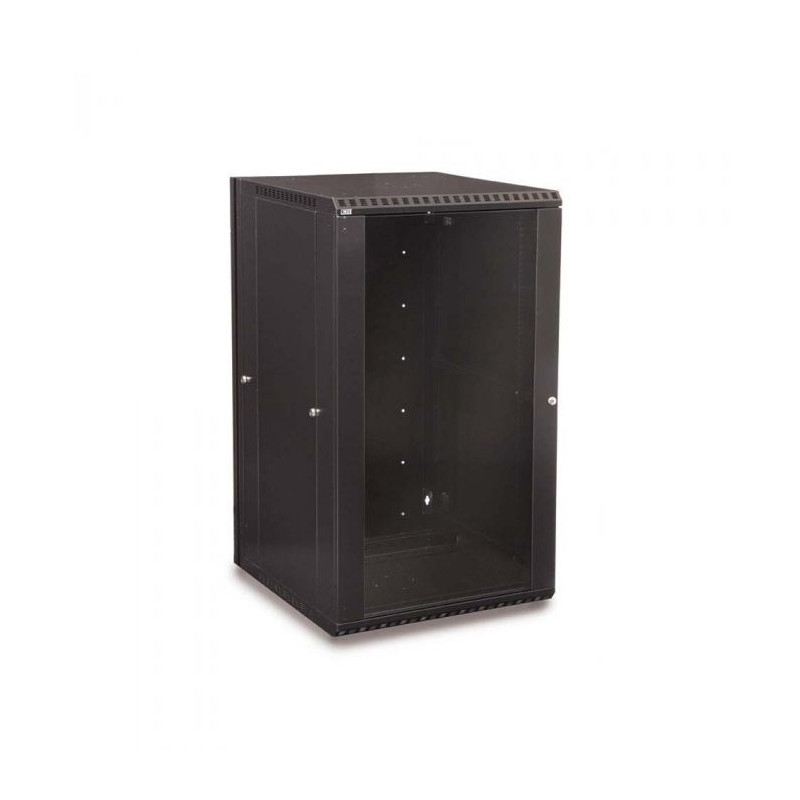 15U 19\'\' prie sienos montuojama spintelė / 600 x 450 x 768 mm / Juoda / Nesurinkta
