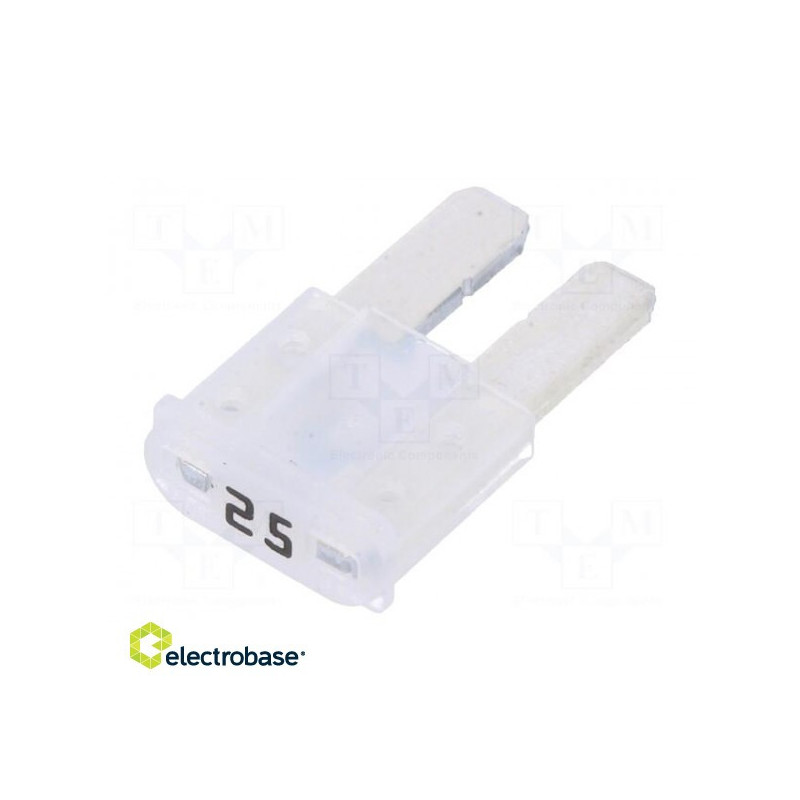 Fuse: fuse, 25A, 32VDC, automotive, 9.1 mm, MICRO2