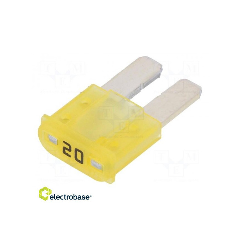 Fuse: fuse, 20A, 32VDC, automotive, 9.1 mm, MICRO2