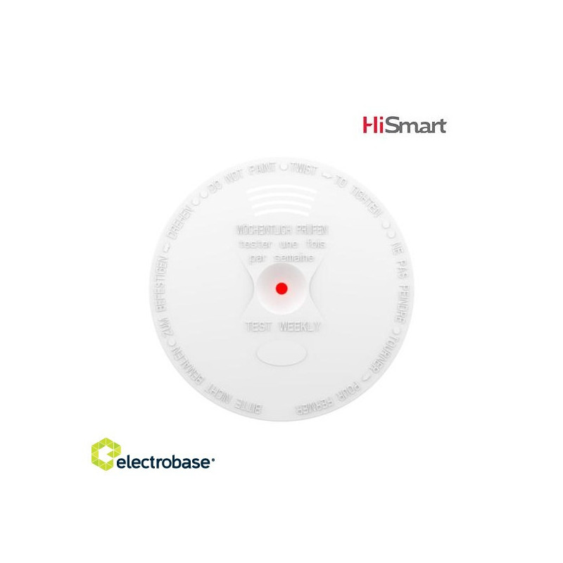 HiSmart wireless smoke sensor (BS EN 14604:2005)