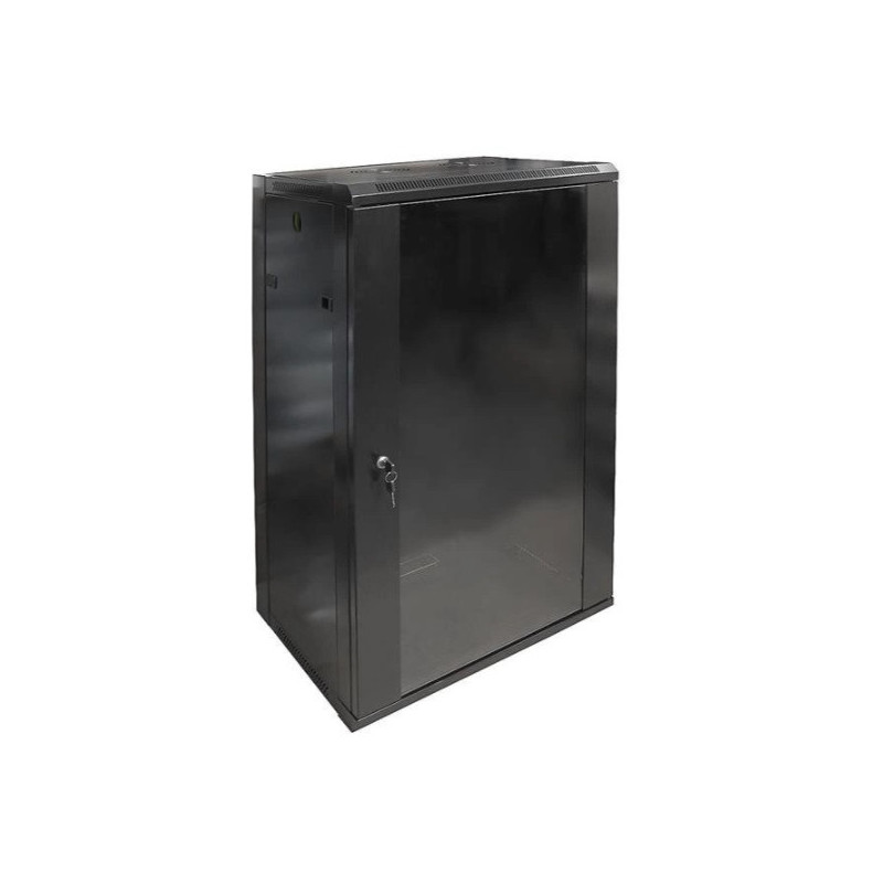 22U 19" sieninė spintelė / 600 x 600 x 1082 mm / juoda / nesurinkta