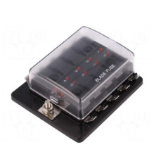 Fuse access: fuse boxes, fuse: 19mm, 30A, screw, Housing: black, UL94V
