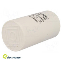Capacitor: motor, run, 40uF, 450V, Ø48x93mm, -25÷70°C, ±5%, 3000h