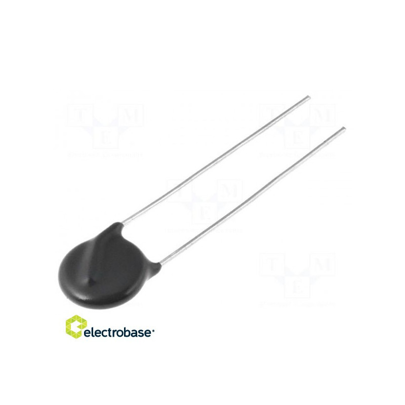 Varistorius: metalo oksidas, THT, 460 V kintamoji srovė, 615 V nuolatinė srovė, 750 V, 2500 A, 50 J