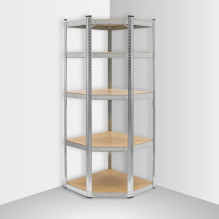 Stable corner metal rack...