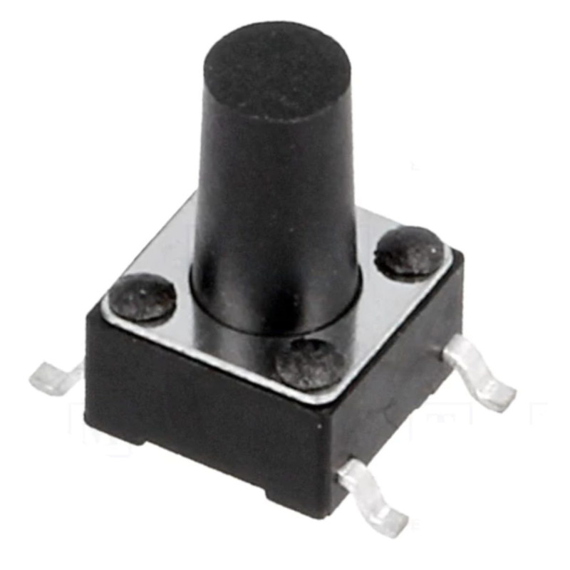 Microswitch TACT, SPST-NO, Pos: 2, 0.05A / 12VDC, SMT, 1.6N