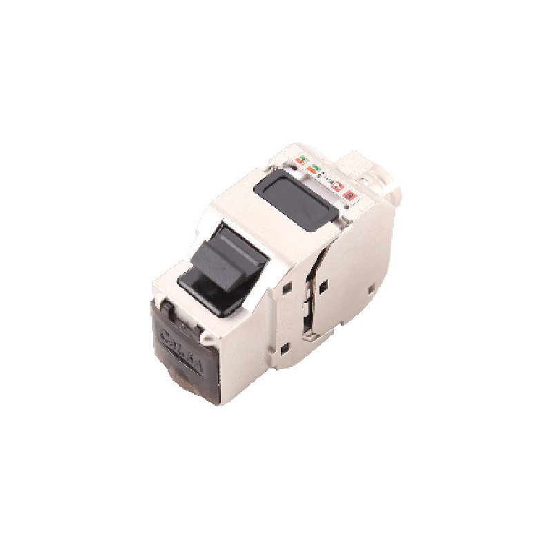 CAT6 UTP 8P8C keystone tipo jungtis, be įrankių, gali būti naudojama SS-1xRJ45-PR arba SS-xRJ45-PR jungtyse