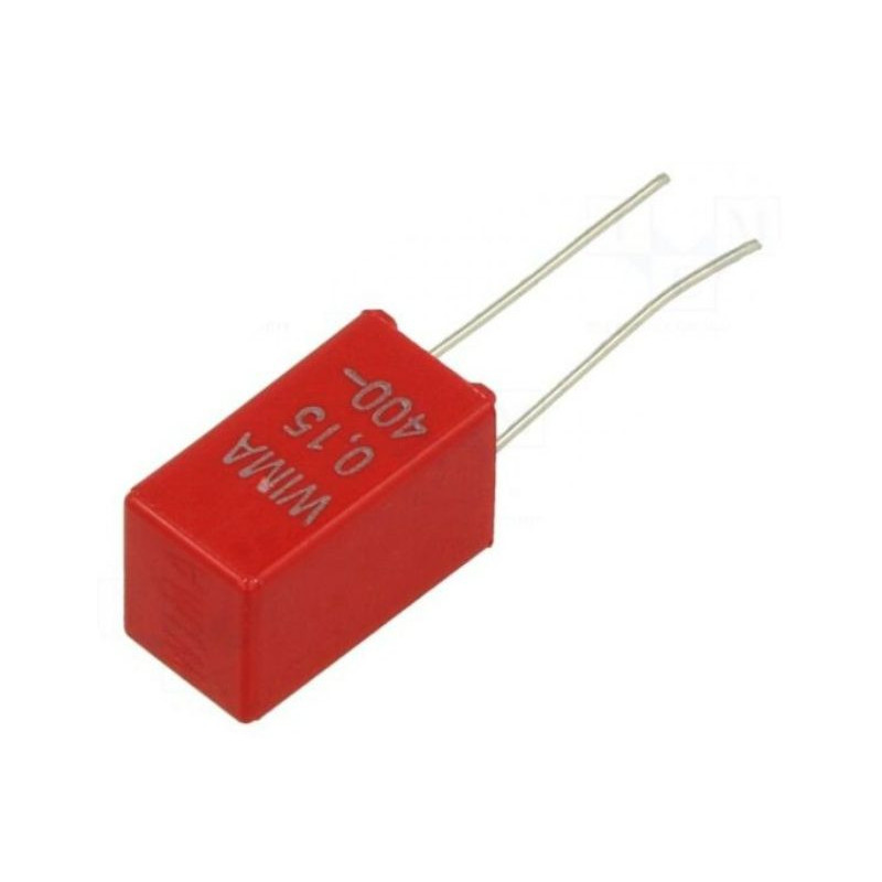 Kondensatorius: poliesteris, 150nF, 200VAC, 400VDC, 5mm, ±10%, -55÷100°C