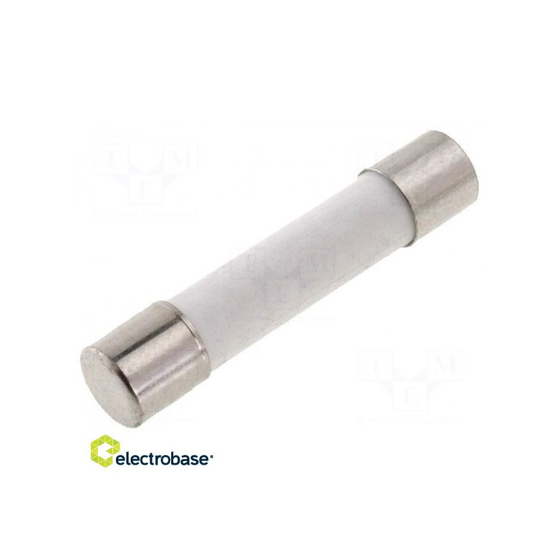 Fuse: fuse quick blow 4A 500VAC ceramic, cylindrical 6.3x32mm