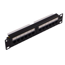 Patch panel CAT5E UTP 10" 12 ports (Patch panel)