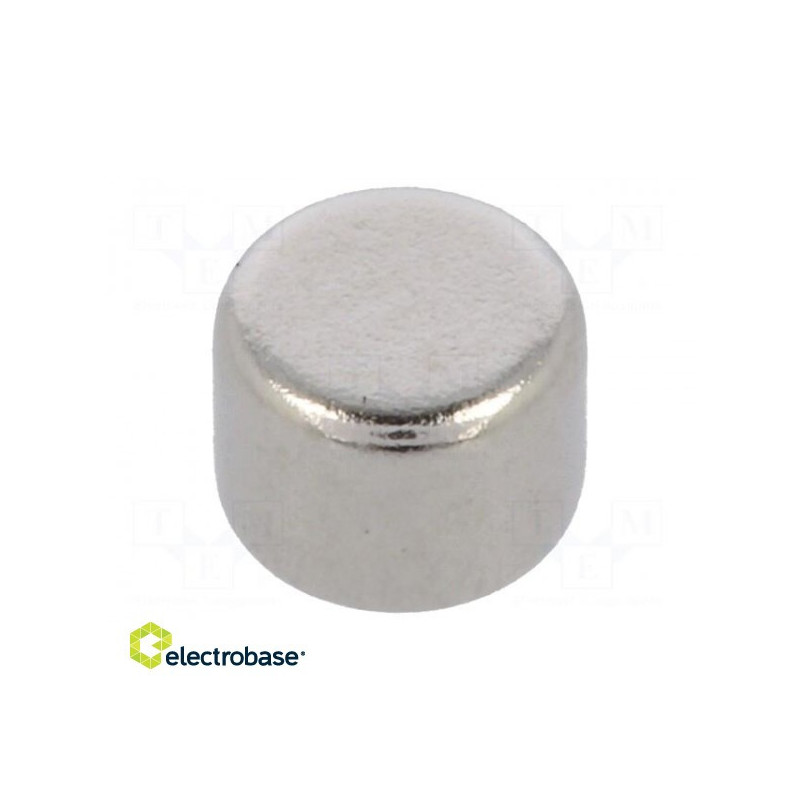 Magnet: permanent neodymium H: 3mm 4N ¨: 4mm