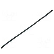 Heat shrink sleeve glueless 2: 1 2.4mm L: 1m black polyolefin