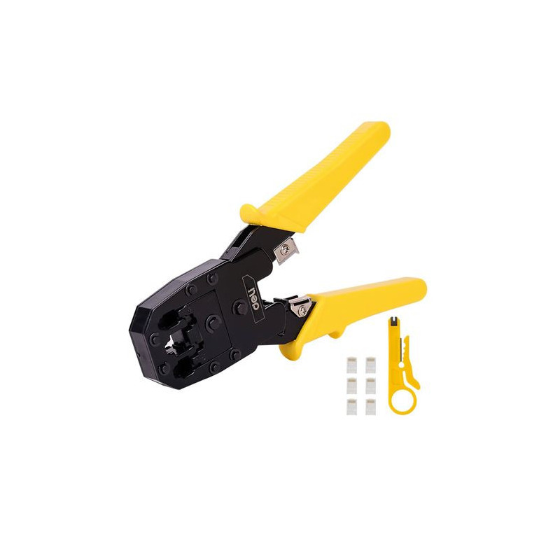 EDL2468 Ethernet Crimper 4, 6, 8P Yellow