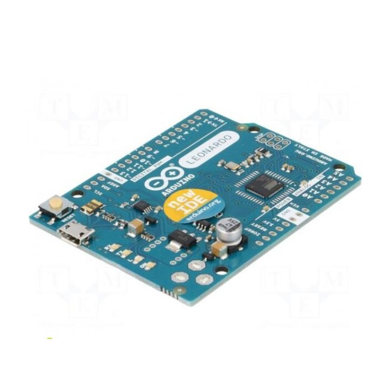 Arduino ATMEGA32U4 GPIO, I2C, PWM, UART ICSP, USB B micro, maitinimas