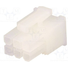 Kištukas laidas-laidas / PCB lizdas N42W 4.2mm PIN: 6 be kontaktų 600V, N42W-06