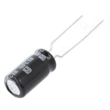 Kondensatorius: elektrolitinis, mažos varžos THT 100uF 63VDC ¨8x15mm