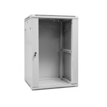 15U 19\'\' prie sienos montuojama spintelė / 600 x 450 x 768 mm / Pilka / Nesurinkta