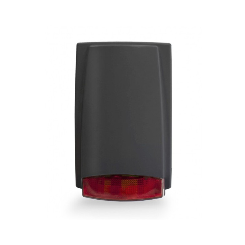 12V siren Gray, Outdoor siren with lamp 115dB