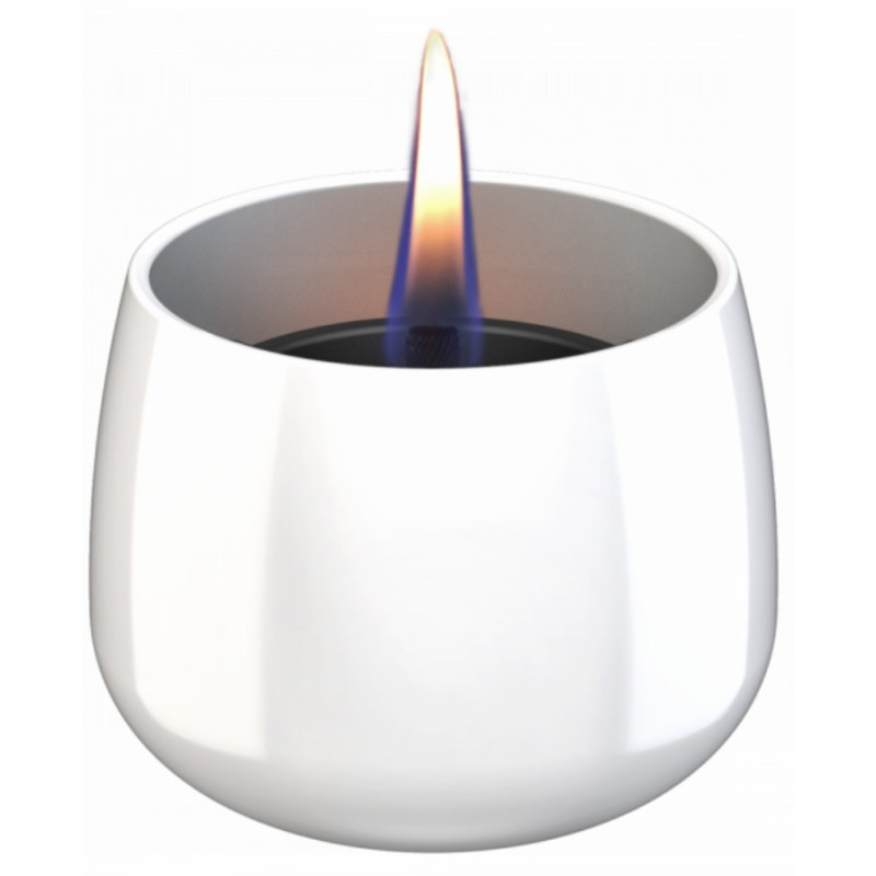 Tenderflame Table burner Crocus 1W Glass Diameter 9.5 cm, Height 7.5 cm, 200 ml, 8 hours, White