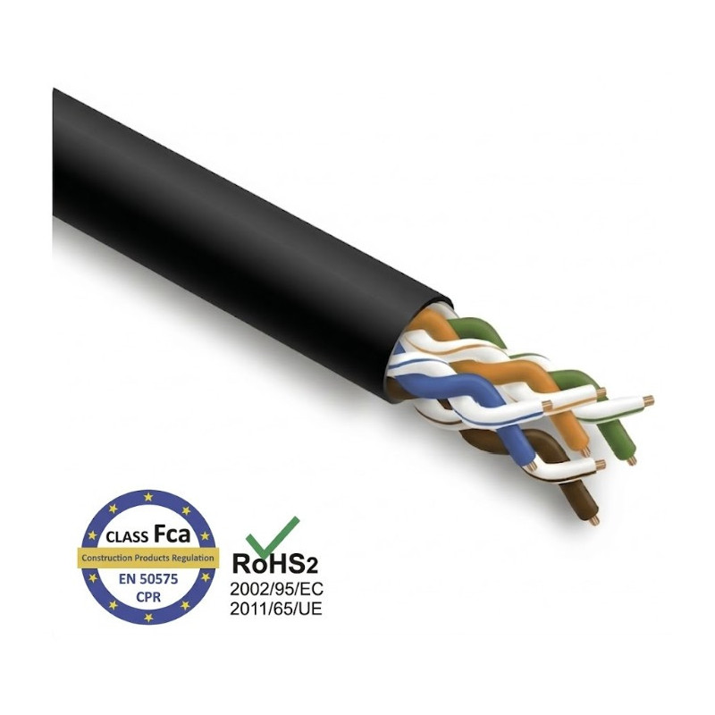 Computer network cable, STEINMARK, CAT5E UTP, for outdoor installation, moisture-resistant with gel, 305m