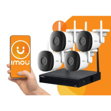 Vaizdo stebėjimo rinkinys su Wi-Fi ryšiu ir integruotu 1 TB HDD, Imou