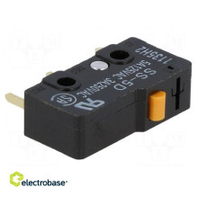 Microswitch SNAP ACTION without lever SPDT 5A / 125VAC ON-(ON)
