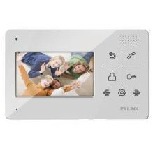 4" Doorphone (Intercom) with touch buttons, door unlocking, PW02 adapter, white
