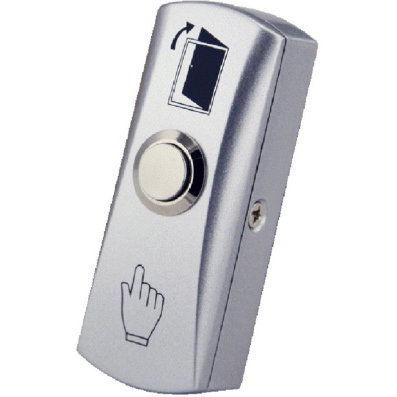 Metal exit button with light AK-2RB-LED
