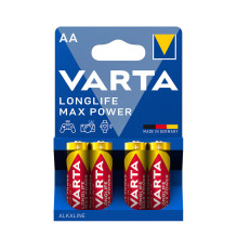 VARTA Longlife Max Power Alkaline battery AA (1.5V) B4, price per blister 4 pcs.
