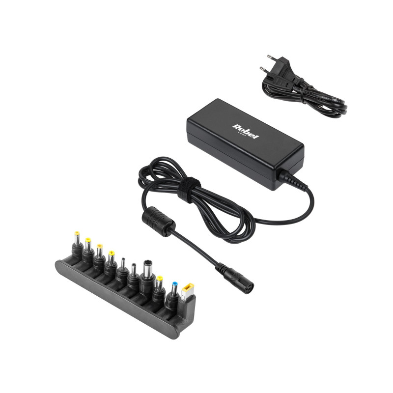 Universalus kompiuterio maitinimo adapteris 65 W, 18–20 V, 10 kištukų, + maitinimo laidas