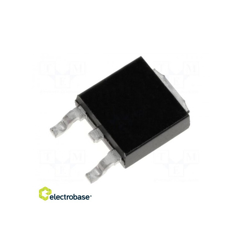 Tranzistorius: N-MOSFET vienpoliaris 55V 30A Srovės stipris: 160A 110W DPAK