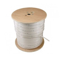 Q611-96 305WS LSZH Cca QUANTUM coaxial cable RG6 (CCS) 1.13mm, LSZH Cca, white, 305m