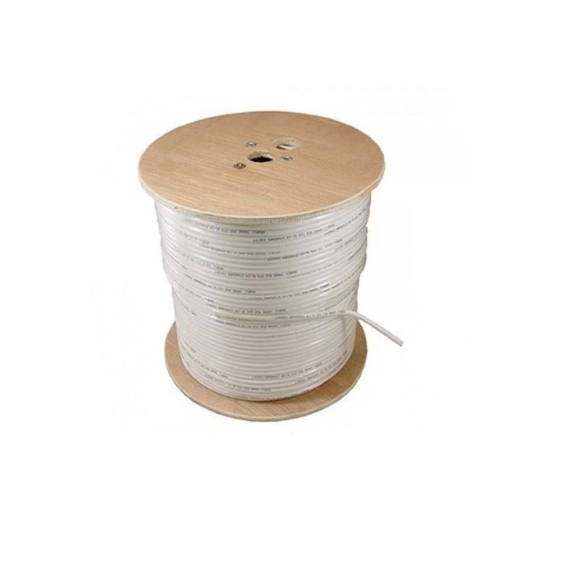Q611-96 305WS LSZH Cca QUANTUM coaxial cable RG6 (CCS) 1.13mm, LSZH Cca, white, 305m