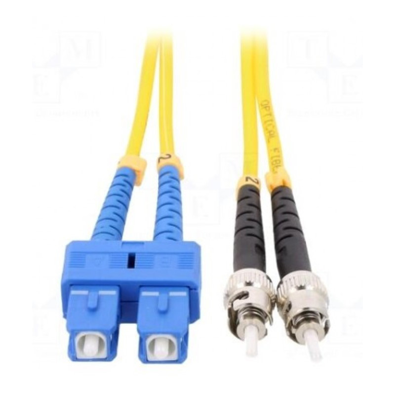 Fiber patch cord, ST / UPC- SC / UPC, 1m, LSZH, Optical fiber: 9 / 125um