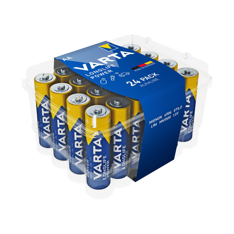 VARTA AA, LR06, šarminės „Longlife Power CVP24“ 24 vnt. dėžutė