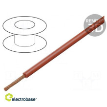 FLRY-B daugiagyslis Cu laidas 6mm2 PVC raudonas 60V 50m Klasė: 5 ¨: 4.3mm