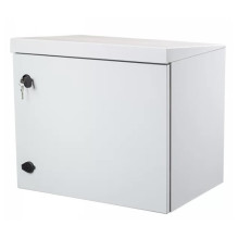 IP65 6U 19" wall cabinet, steel door / 450x520x400mm / gray, assembled