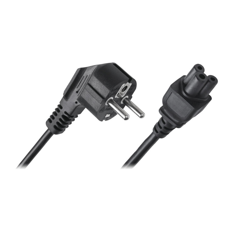 Laptop power cable (cloverleaf), 1.5m, 3x0.75mm