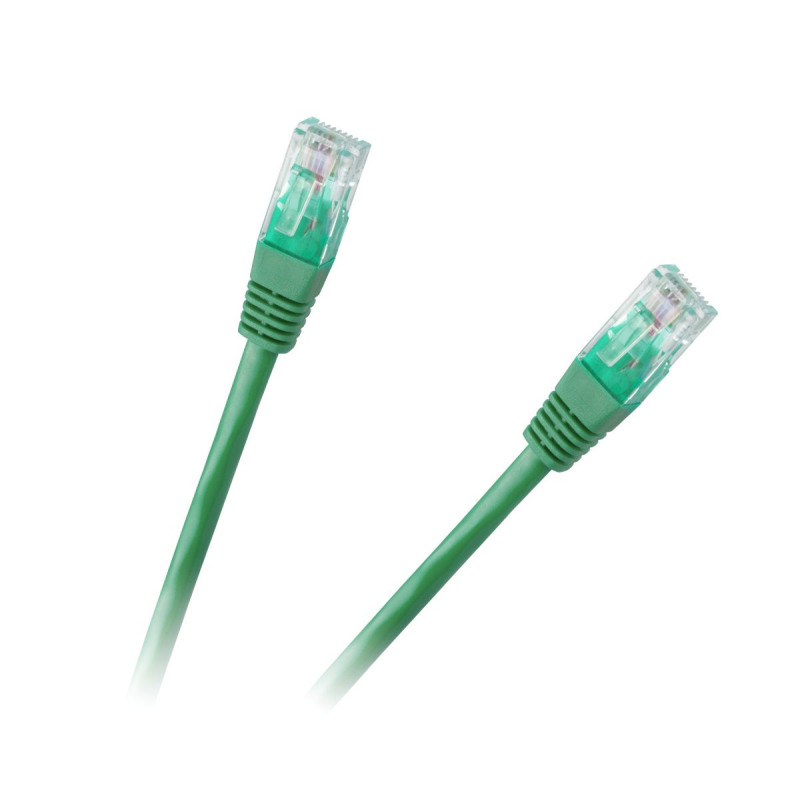 Patch cord, Patch Cable, Patch cable, 0.5m, CAT6, UTP, 50 cm, ElectroBase ®, Green