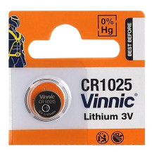CR1025 batteries Vinnic lithium - 1 pc. in a package.