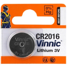 CR2016 ličio baterijos „Vinnic“ – 1 vnt. pakuotėje.